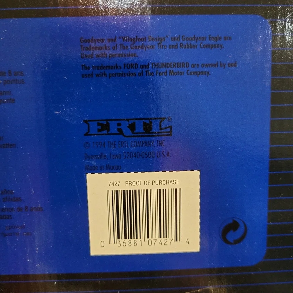 1994 1/18 Ertl American Muscle Lane Automotive T-Bird #1484 of 2500